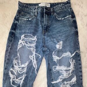 Mom fit skinny jeans
